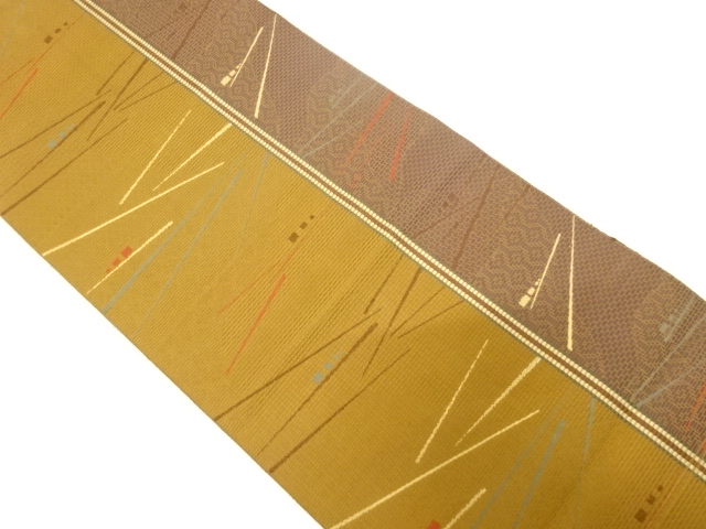 JAPANESE NAGOYA OBI / WOVEN GEOMETRIC